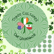 Mexikanska Irish Shamrock Flagga