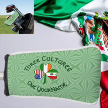 Mexikanska Irländska USA Flaggor Shamrock Personli