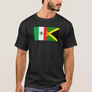 Mexikanska Jamaican Flagga Mexiko Jamaica T Shirt