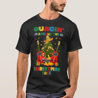 Mexikanska Jultomten eller Guacin runt jul T Shirt