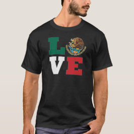 Mexikanska KÄRLEK Jackar Arm med Golden Eagle T Shirt