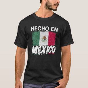 Mexikanska kulturproud Hispanic Mexiko Flagga Hech T Shirt