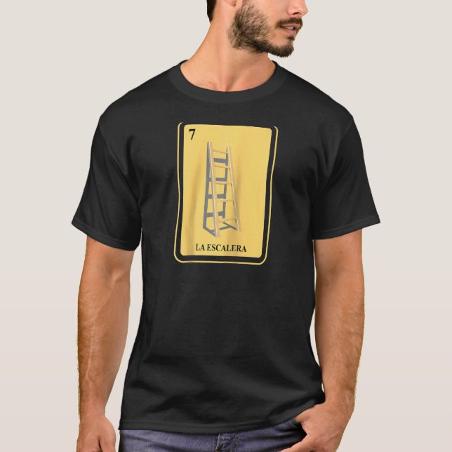 Mexikanska La Escal Lottery Traditional Ladder Bin T Shirt (Framsida)