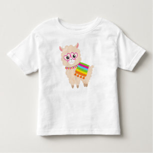Mexikanska Llama, Cute Llama, Cute Alpaca, Glass T Shirt
