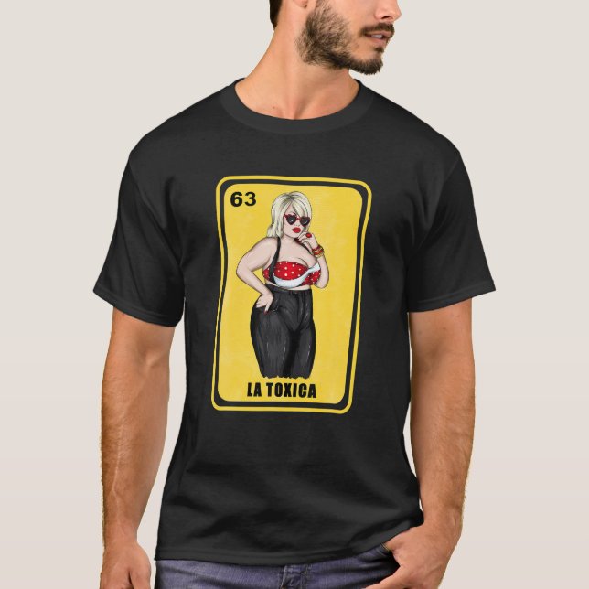 Mexikanska Lottery-gåvor spanska Lottery Bingo Gir T Shirt (Framsida)