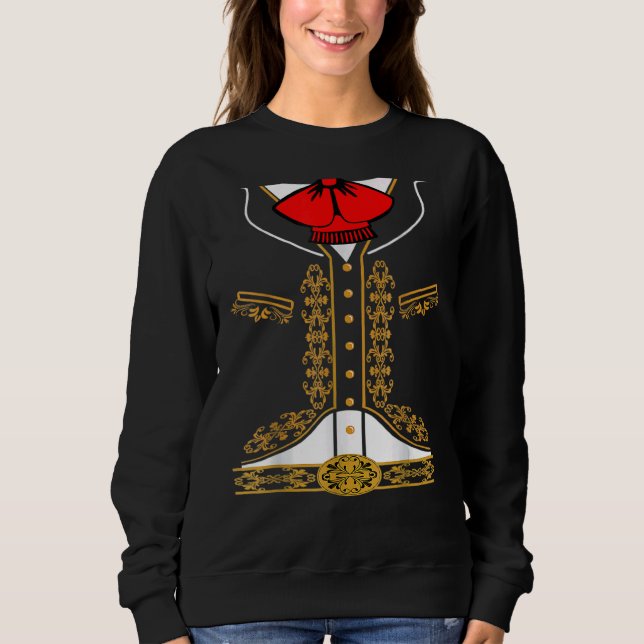 Mexikanska Mariachi Charro Cinco De Mayo Costume T Shirt (Framsida)