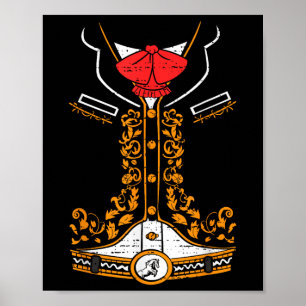 Mexikanska Mariachi Cinco De Mayo Costume Charro C Poster