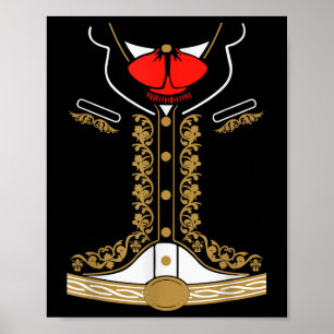 Mexikanska Mariachi Costume Charro för Cinco De Ma Poster