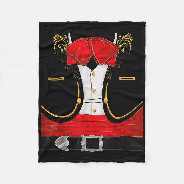 Mexikanska Mariachi Halloween Costume Charro Cinco Fleecefilt (Framsidan)