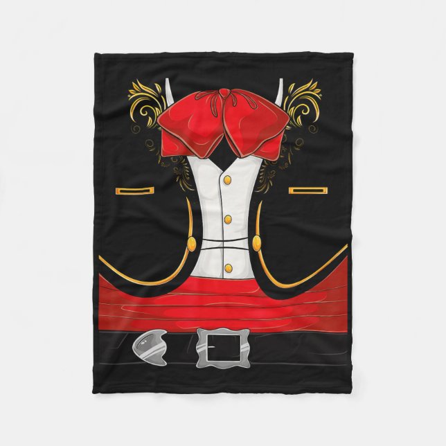 Mexikanska Mariachi Halloween Costume Charro Cinco Fleecefilt (Framsidan)