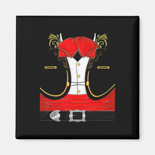 Mexikanska Mariachi Halloween Costume Charro Cinco Magnet (Framsidan)