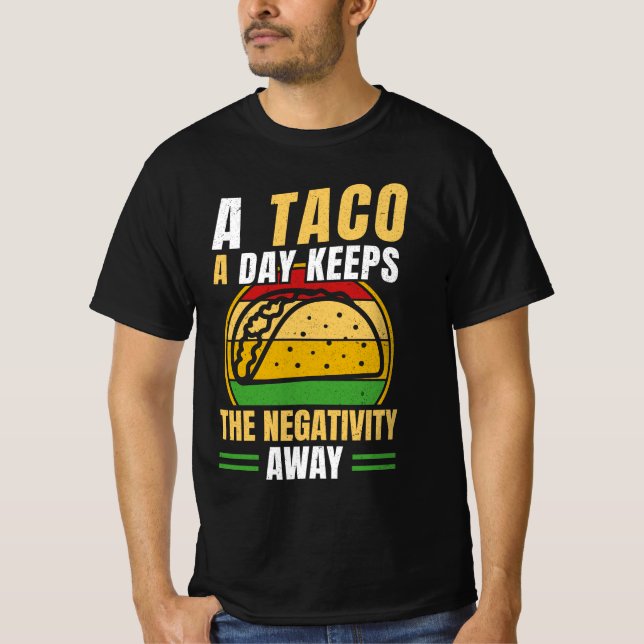 Mexikanska maten Humor - Cute Taco Say T Shirt (Framsida)