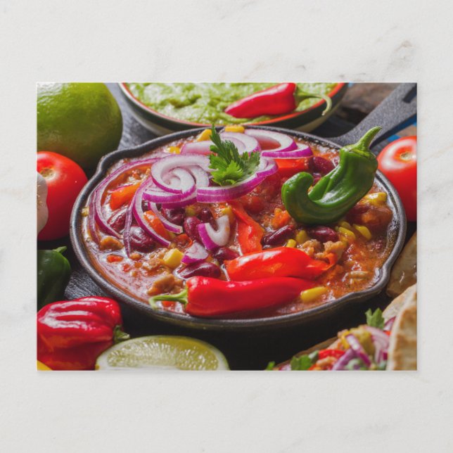 Mexikanska matvykort vykort (Framsida)