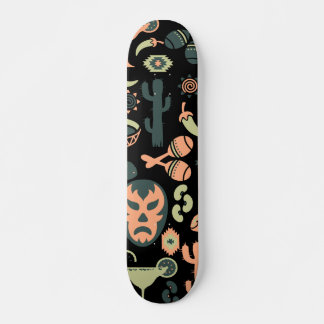 Mexikanska Mönster Mini Skateboard Bräda 18,5 Cm