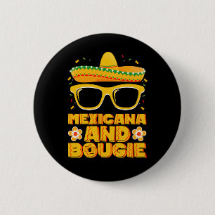 Mexikanska Och Bougie Mexikanska Flickor Cinco De Knapp