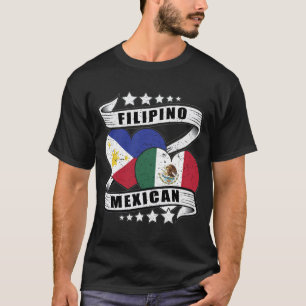 Mexikanska och filippinska Flagga T Shirt