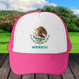 Mexikanska och mexikanska Eagles emblem, flagga, m Keps
