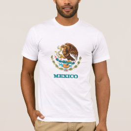 Mexikanska och mexikanska Eagles emblem, flagga, m T Shirt