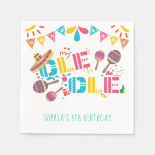 Mexikanska Ole Ole Fiesta Personlig Birthday Pappersservett