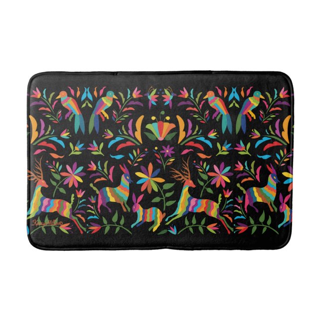 Mexikanska Otomi Bath Mat Badrumsmatta (Framsidan)