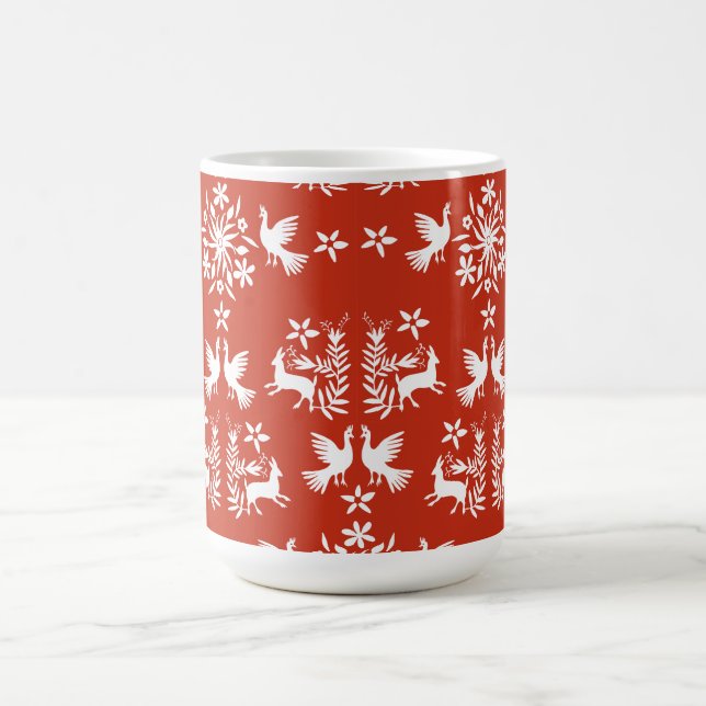 Mexikanska Otomi Home Decor Kaffemugg (Center)