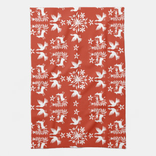 Mexikanska Otomi Home Decor Kökshandduk