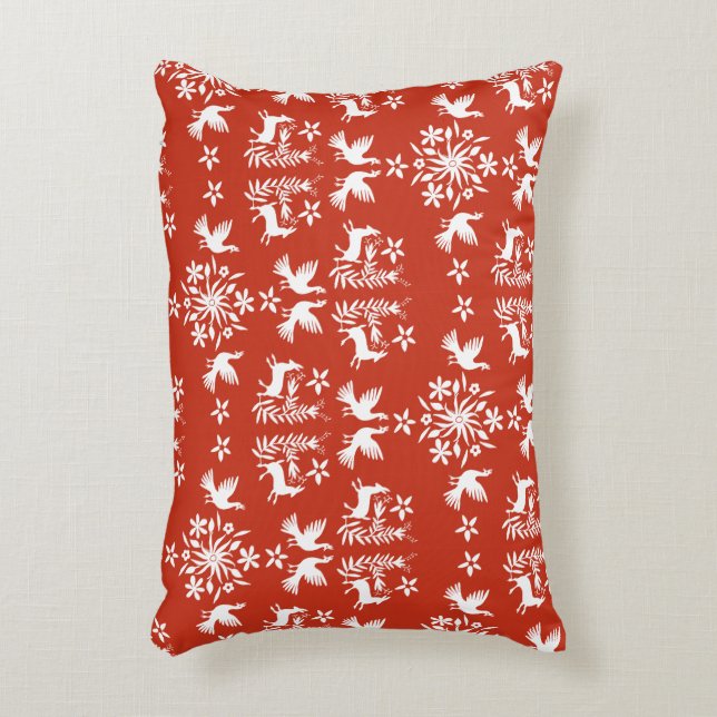 Mexikanska Otomi Home Decor Prydnadskudde (Framsidan(Vertikal))
