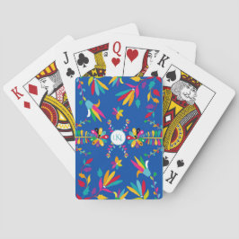 Mexikanska Otomi Monogrammed uppspelningskort Casinokort