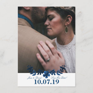 Mexikanska Otomi Save Date Card - flottan Spara Datumet