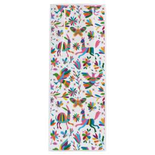 Mexikanska Otomi Stil Bright Mönster