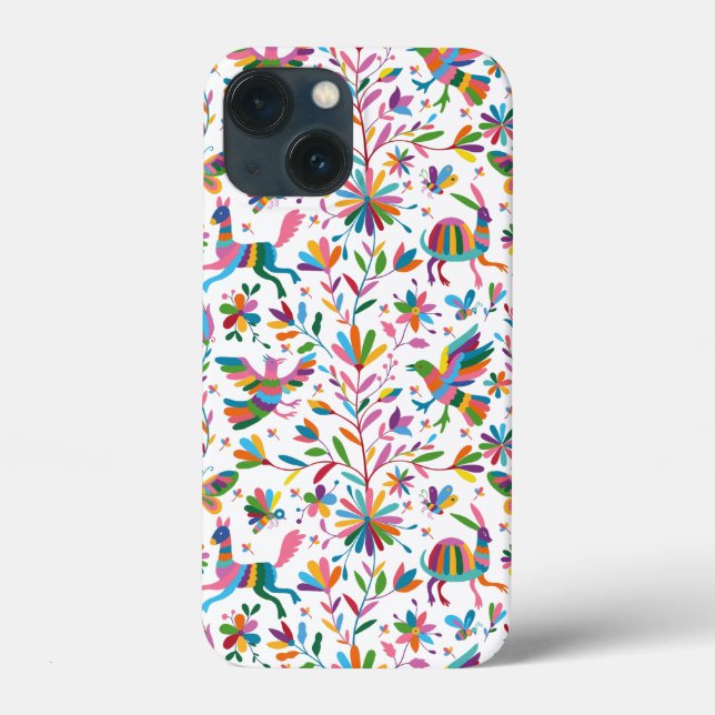 Mexikanska Otomi Stil Bright Mönster (Baksida)