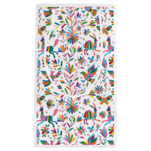 Mexikanska Otomi Stil Bright Mönster
