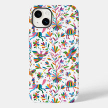 Mexikanska Otomi Stil Bright Mönster