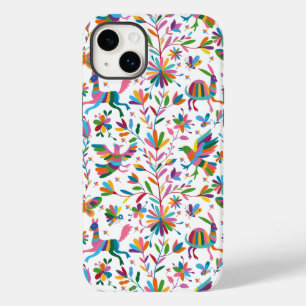 Mexikanska Otomi Stil Bright Mönster