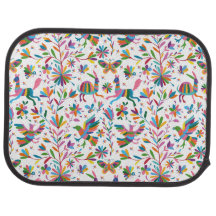 Mexikanska Otomi Stil Bright Mönster
