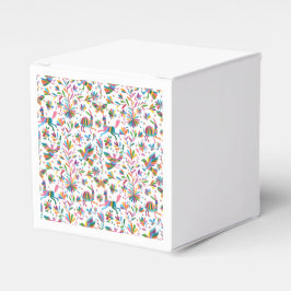 Mexikanska Otomi Stil Bright Mönster Presentaskar