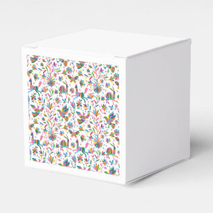 Mexikanska Otomi Stil Bright Mönster Presentaskar