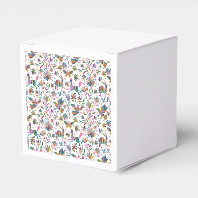 Mexikanska Otomi Stil Bright Mönster Presentaskar (Framsidan Sidan)