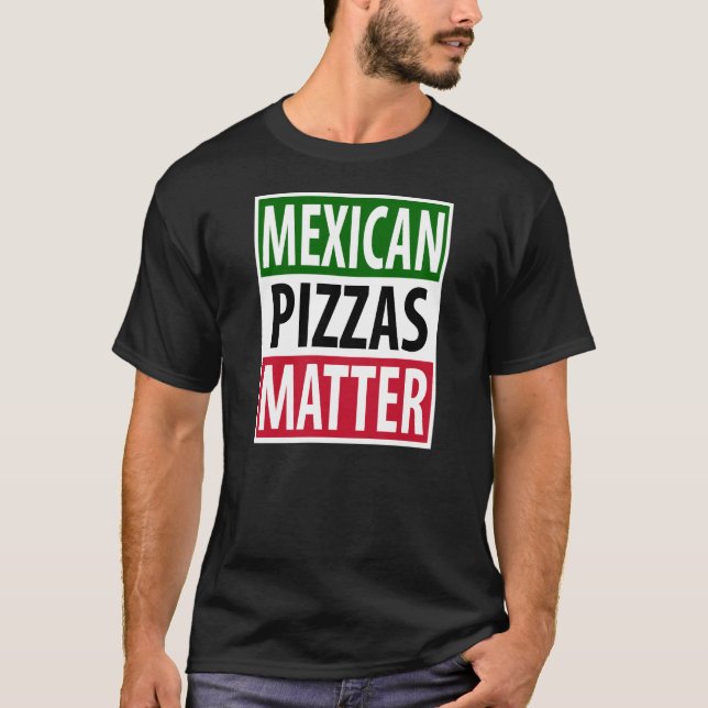 Mexikanska Pizzafrågor T Shirt (Framsida)