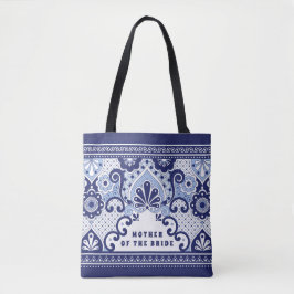 Mexikanska plattan budens mamma Blue & White Tygkasse