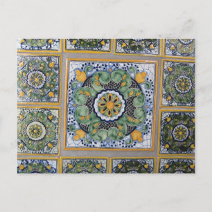Mexikanska plattor i Talavera stil Vykort