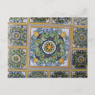 Mexikanska plattor i Talavera stil Vykort