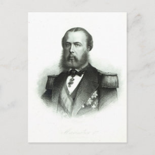 Mexikanska porträtt, Kejsare Maximilian, 1864 Vykort