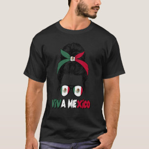 Mexikanska Pridet Mexikanska golfen Messy Bun Viva T Shirt