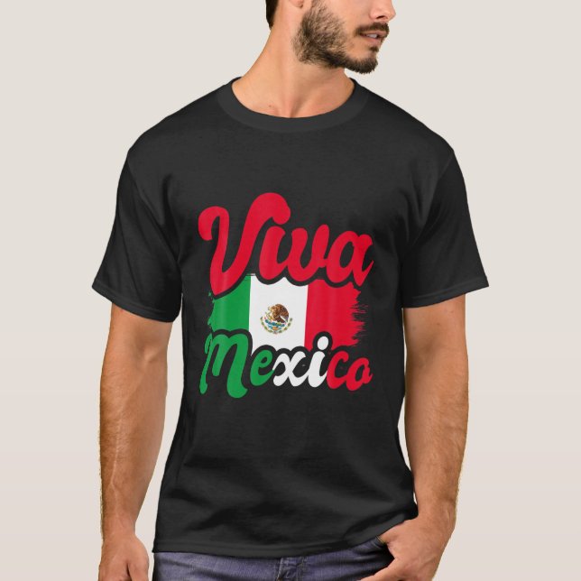Mexikanska Pridet Mexiko City Gift Viva Mexiko T Shirt (Framsida)