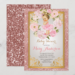 Mexikanska prinsessan Babyskor Inbjudan