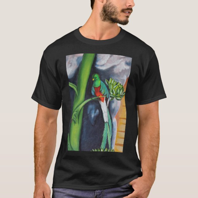 Mexikanska Quetzal T Shirt (Framsida)