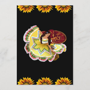 Mexikanska Quinceanera-tema inbjudningar
