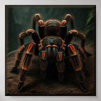 Mexikanska Redknee Tarantula Poster