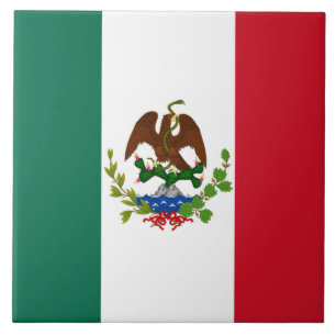 Mexikanska republiken Flagga: 1824-1835, Santa Ann Kakelplatta